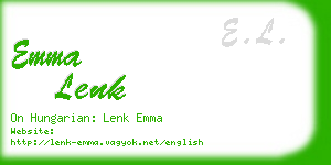 emma lenk business card